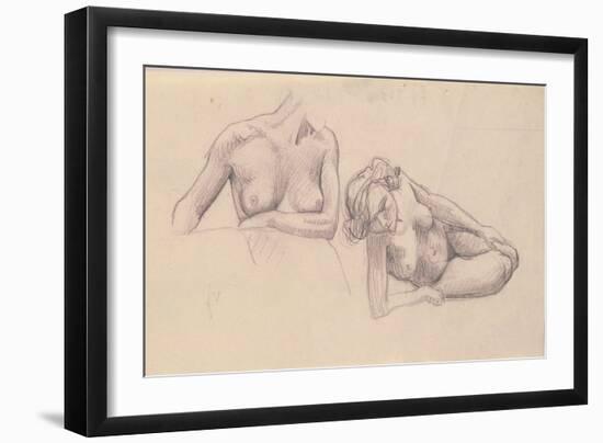 Two Studies of Female Nudes-Félix Vallotton-Framed Giclee Print