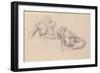 Two Studies of Female Nudes-Félix Vallotton-Framed Giclee Print