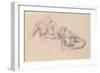 Two Studies of Female Nudes-Félix Vallotton-Framed Giclee Print