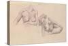 Two Studies of Female Nudes-Félix Vallotton-Stretched Canvas