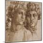 Two Studies of the Head of a Youth, C.1550-Baccio Bandinelli-Mounted Giclee Print