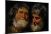 Two Studies of the Head of an Old Man, C.1630-Jacob Jordaens-Mounted Giclee Print