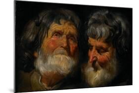 Two Studies of the Head of an Old Man, C.1630-Jacob Jordaens-Mounted Giclee Print