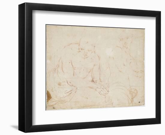 Two Studies of Young Man from the Waist Clasped Hands-Alessandro Gherardini-Framed Giclee Print