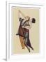 Two Stylishly Dressed Ladies Dance the Tango Stylishly Together-null-Framed Photographic Print