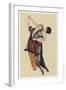 Two Stylishly Dressed Ladies Dance the Tango Stylishly Together-null-Framed Photographic Print