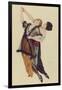 Two Stylishly Dressed Ladies Dance the Tango Stylishly Together-Ernst Ludwig Kirchner-Framed Art Print