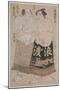 Two Sumo Wrestlers (Colour Woodblock Print)-Katsukawa Shunsho-Mounted Giclee Print