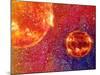 Two Suns-MusicDreamerArt-Mounted Giclee Print