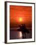 Two Surfers Calling it a Day, Kuta Beach, Bali, Indonesia, Southeast Asia, Asia-Richard Maschmeyer-Framed Photographic Print