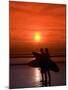 Two Surfers Calling it a Day, Kuta Beach, Bali, Indonesia, Southeast Asia, Asia-Richard Maschmeyer-Mounted Photographic Print