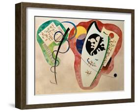 Two Surroundings, 1934-Wassily Kandinsky-Framed Giclee Print