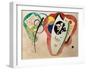 Two Surroundings, 1934-Wassily Kandinsky-Framed Giclee Print