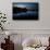 Two Swans in the Lake in Ibirapuera Park at Dusk-Alex Saberi-Framed Stretched Canvas displayed on a wall