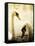 Two Swans Swimming on Lake-Clive Nolan-Framed Stretched Canvas