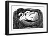 Two Swans-Clifford Webb-Framed Art Print