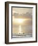 Two Swimmers in Ocean at Sunset, Grace Bay, Providenciales, Turks and Caicos, West Indies-Kim Walker-Framed Photographic Print