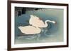 Two Swimming Geese-Koson Ohara-Framed Giclee Print