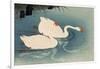 Two Swimming Geese-Koson Ohara-Framed Giclee Print