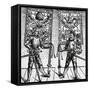 Two Swiss Officers Presenting Gifts to Pope Julius II-null-Framed Stretched Canvas