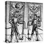 Two Swiss Officers Presenting Gifts to Pope Julius II-null-Stretched Canvas