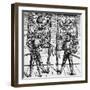 Two Swiss Officers Presenting Gifts to Pope Julius II-null-Framed Giclee Print