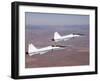 Two T-38A Mission Support Aircraft Fly in Tight Formation-Stocktrek Images-Framed Photographic Print