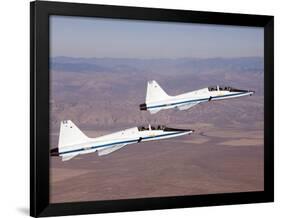 Two T-38A Mission Support Aircraft Fly in Tight Formation-Stocktrek Images-Framed Photographic Print