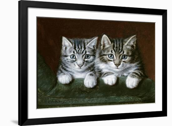 Two Tabby Kittens-Horatio Henry Couldery-Framed Giclee Print