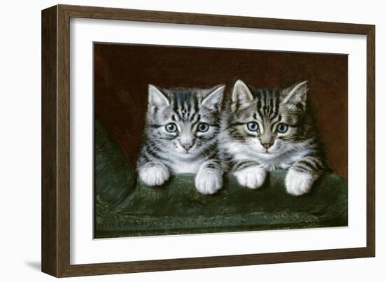 Two Tabby Kittens-Horatio Henry Couldery-Framed Giclee Print