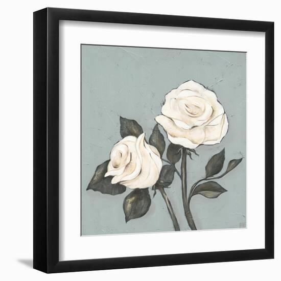 Two Tan Roses-Jade Reynolds-Framed Art Print