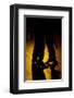 Two Tango Dancers - Backlit-null-Framed Art Print