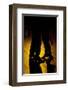 Two Tango Dancers - Backlit-null-Framed Art Print