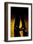 Two Tango Dancers - Backlit-null-Framed Art Print