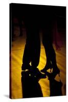 Two Tango Dancers - Backlit-null-Stretched Canvas