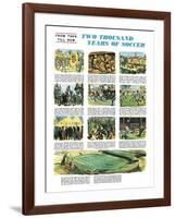 Two Thousand Years of Soccer-English School-Framed Giclee Print