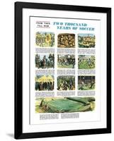 Two Thousand Years of Soccer-English School-Framed Giclee Print