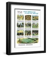 Two Thousand Years of Soccer-English School-Framed Giclee Print