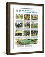 Two Thousand Years of Soccer-English School-Framed Giclee Print