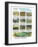 Two Thousand Years of Soccer-English School-Framed Giclee Print