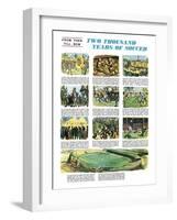 Two Thousand Years of Soccer-English School-Framed Giclee Print