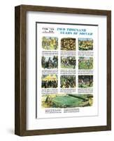 Two Thousand Years of Soccer-English School-Framed Premium Giclee Print