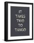 Two to Tango-Design Fabrikken-Framed Art Print