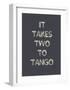 Two to Tango-Design Fabrikken-Framed Art Print