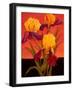 Two Toned Irises-John Newcomb-Framed Giclee Print