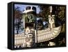 Two Totem Poles, Stanley Park, Vancouver, British Columbia, Canada-Walter Bibikow-Framed Stretched Canvas