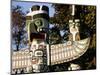 Two Totem Poles, Stanley Park, Vancouver, British Columbia, Canada-Walter Bibikow-Mounted Photographic Print