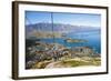 Two Tourists on the Gondola to the Luge Track Above Queenstown-Matthew Williams-Ellis-Framed Photographic Print