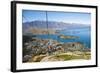 Two Tourists on the Gondola to the Luge Track Above Queenstown-Matthew Williams-Ellis-Framed Photographic Print