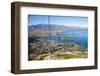 Two Tourists on the Gondola to the Luge Track Above Queenstown-Matthew Williams-Ellis-Framed Photographic Print